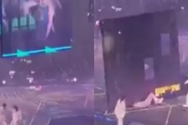 Video: pantalla gigante cae sobre bailarines durante un concierto en Hong Kong