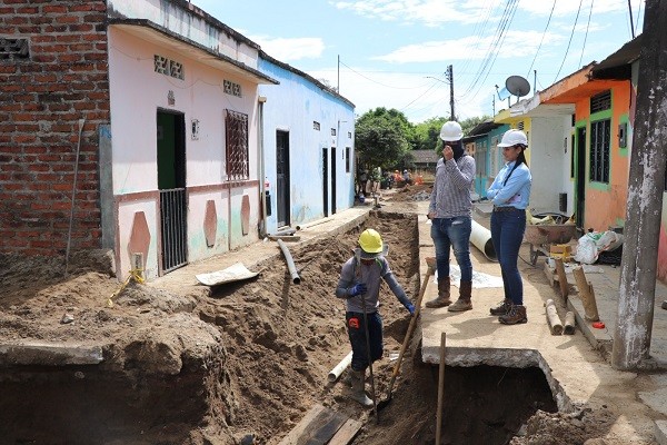 En Campoalegre celebran construcción de la red de alcantarillado sanitario y la red de acueducto