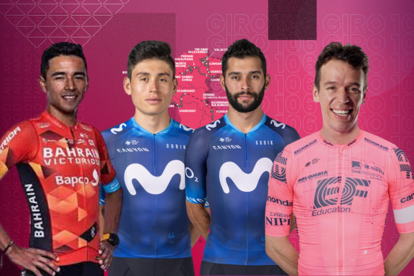 Colombianos que participarán en el Giro de Italia 2023