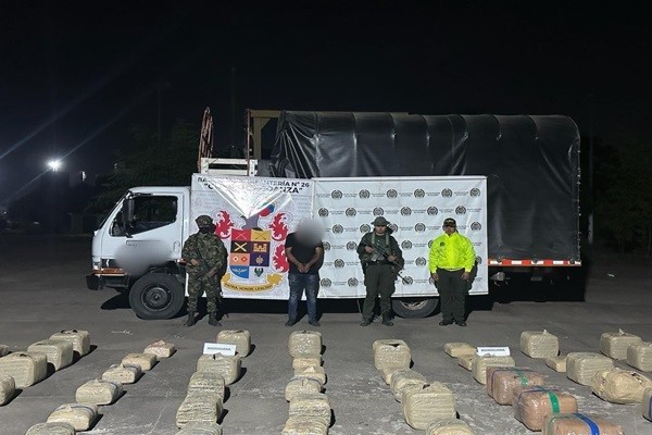 Ejército Nacional incautó 831 kilos de marihuana en Nátaga, Huila