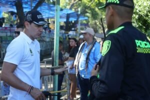 Germán Casagua, policía Neiva