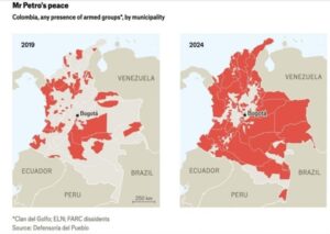 Mapa Colombia Grupos Armados