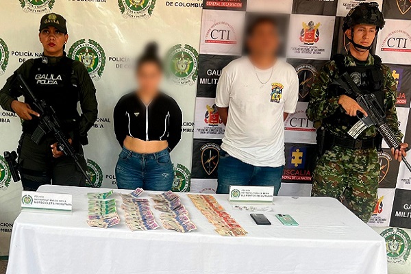 Gaulas en el Huila neutralizaron una red de extorsión